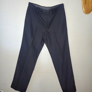 Lineage Milano Remo Mens Dress Pants Size: 36 L Gray/Black Matte